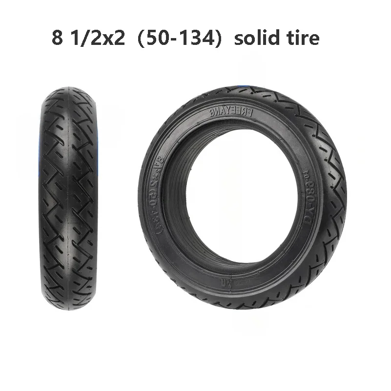 

8 1/2x2（50-134） Solid Tire for VSETT 9 + ZERO INOKIM Light 2 Electric Scooter .5x2 Tubeless Anti-Punctured