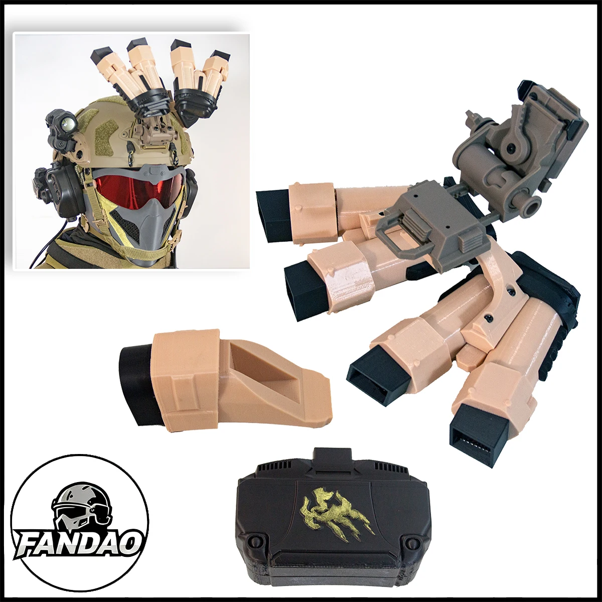 New Tactical Night Vision Goggle Model with Camera Battery Box L4G24 NVG Bracket Delta Force Game Equipment Role-Playing Prop