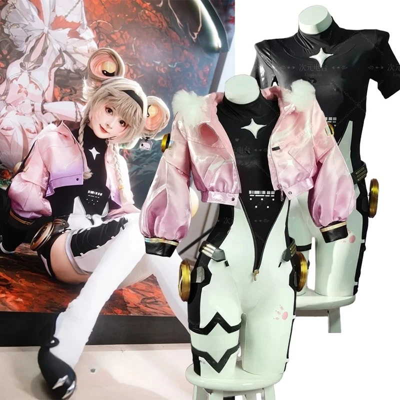 

Игра Wuthering Waves LUMI Косплей Костюм S-XL Комбинезоны из искусственной кожи с пальто LUMI Женский комбинезон для ролевых игр Аниме Костюм для вечеринки