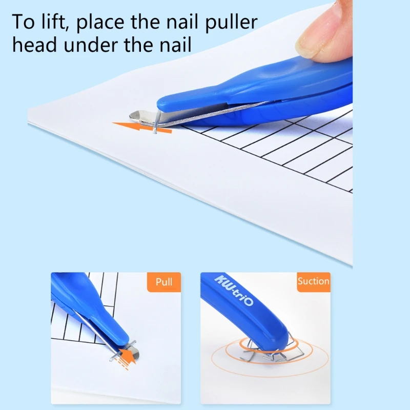 แบบพกพา Magnetic Staple Remover PULLER ความพยายามน้อยลงสำหรับ Removal เครื่องมือสำหรับ Home Office เครื่องเขียนโรงเรียน