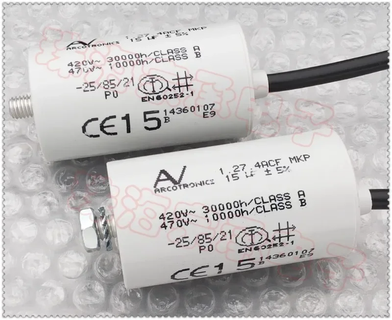 Imported ARCOTRONICS/AV 1.27.4ACF 15uF start-up capacitor（1PC）