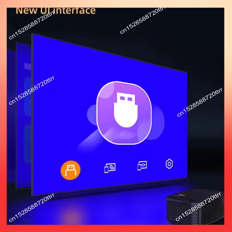 

ABNR 1920X1080p Projector T11 Multi-Functional Home Projector Mini Portable Same Screen Version Projector