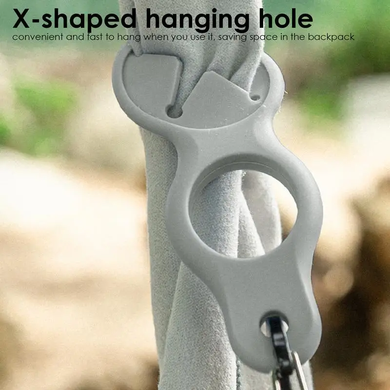 Silicone Water Bottle Holder Camping Tool 1.3 Inch Light Clip-On Water Bottle Silicone Hang Buckle Water Carrier Clip Quick