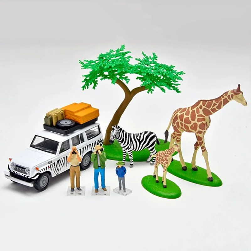 جديد في المخزون Tm Tlv 1:64 سفاري تويوتا هايلكس الوحش لمشاهدة معالم المدينة سبيكة مصغرة دييكاست نموذج Tlv سيارة المفاجئة 28a 29a لعب الاطفال هدية #3