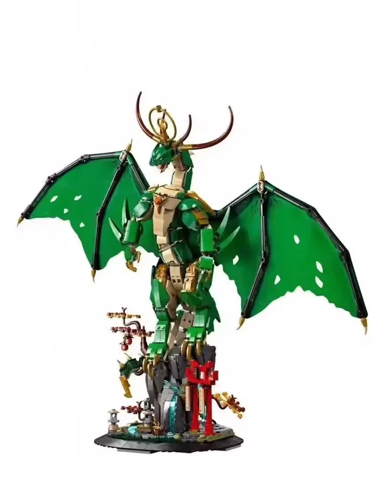 2026 Neue 1650-teilige Figuren Wu Guards Guardian Dragon Mech Modellbausatz Heimdekoration Spielzeug für Weihnachten Hochwertig