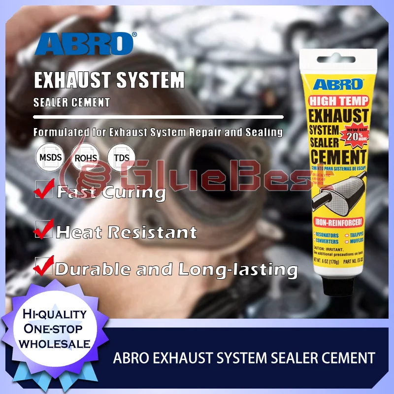 

ABRO EXHAUST SYSTEM SEALER CEMENT for High-Temperature Exhaust System Welding and Repair Applications Original Product