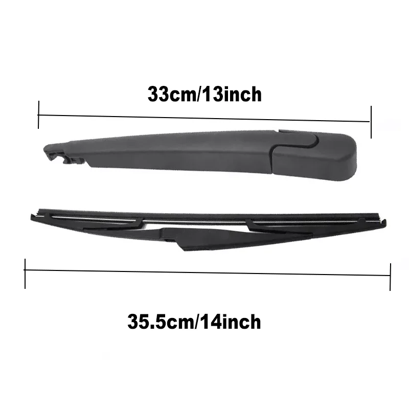 360mm 14\'\' Rear Windshield Wiper Blade Arm Set for Hyundai Veracruz ix55 2006-2007 2009 2012 Rear Windshield wiper