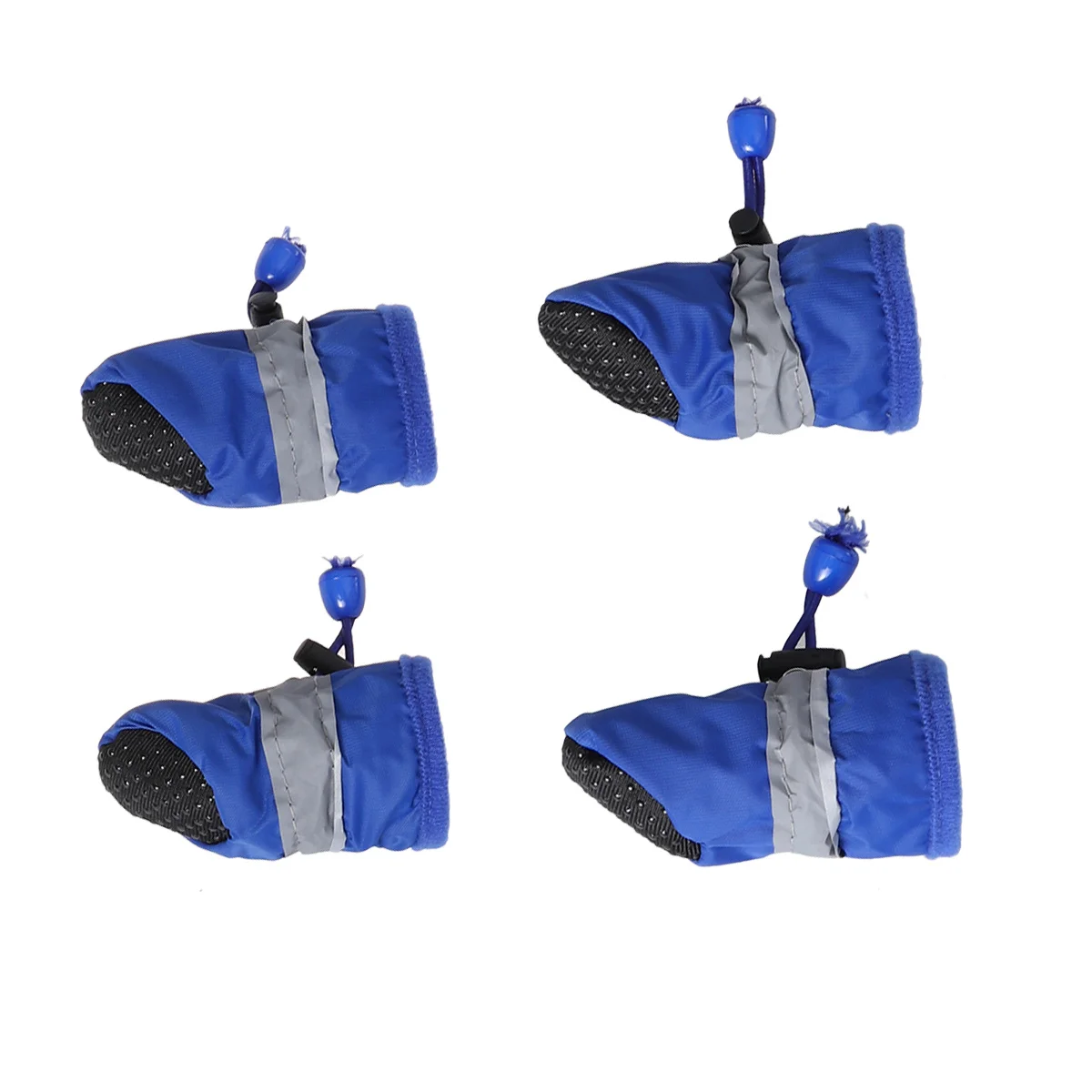 

4Pcs Waterproof Dog Hiking Boots Non-Slip Soles Keep Paws Dry Clean Warm in Snow Sand Rough Ground Small to Medium Xxl Blue
