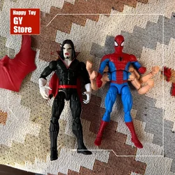 6-inch Anime Six Arms Spiderman&morbius Action Figures Marvel Legends Figurine Model Doll Kids Movable Toy Collection Gifts