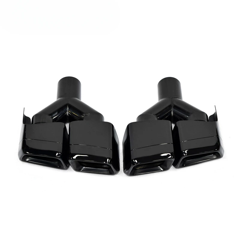 Suitable for W204C Class W212W204 exhaust pipe modified tail throat C63E63CLS square mouth tail nozzle