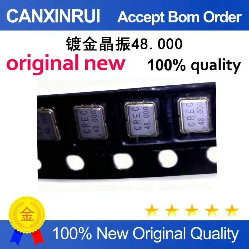 (5-100 Pieces)Brand new original gold-plated crystal oscillator 48.000 QFN4 spot chip IC