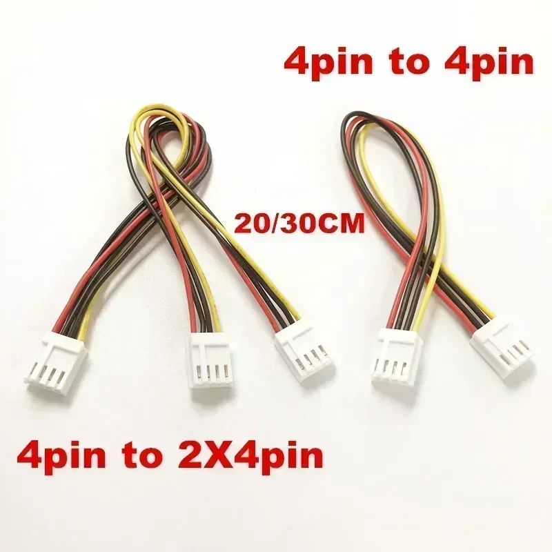 

50pcs new ITX FDD Floppy 4Pin Female 2.54mm to 2X4Pin Female dual 4Pin small 4pin Converter power supply Cable