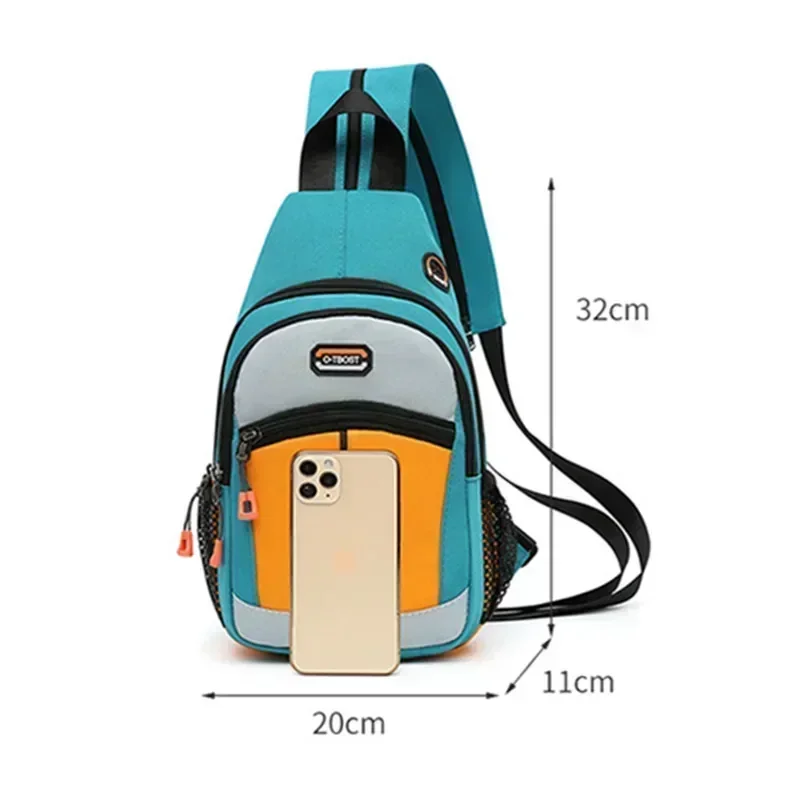 Vrouwen Mini Rugzak Kleine Borst Tas Oxford Doek Waterdichte Mode Messenger Tas Dames Sporttas Reizen Bagpack Crossbody Tas