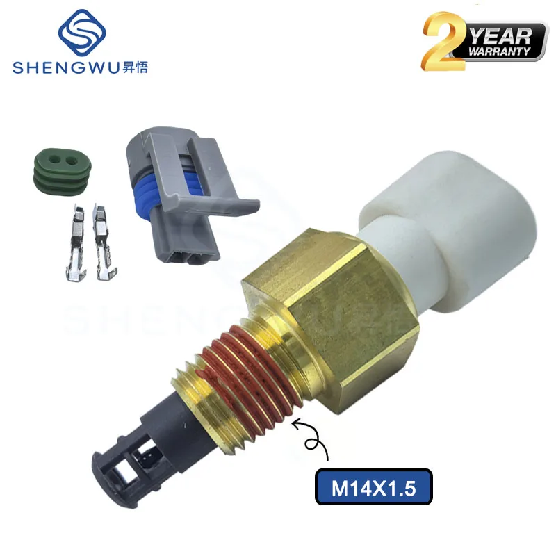 SNSR-02063 Fast Response Air Intake Temperature Sensor IAT MAT ACT For GM Chevrolet Subaru Honda Dodge Honda M14X1.5 12614717