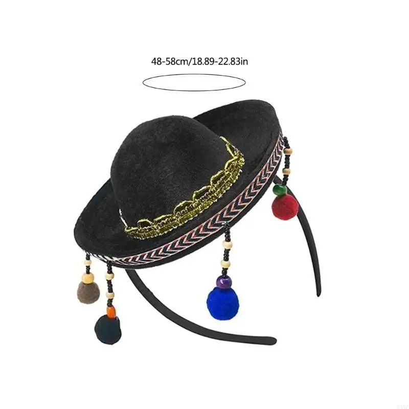 X4YC Delicate Hat Headband for Kids and Adults Party Wear Multiple Color Options