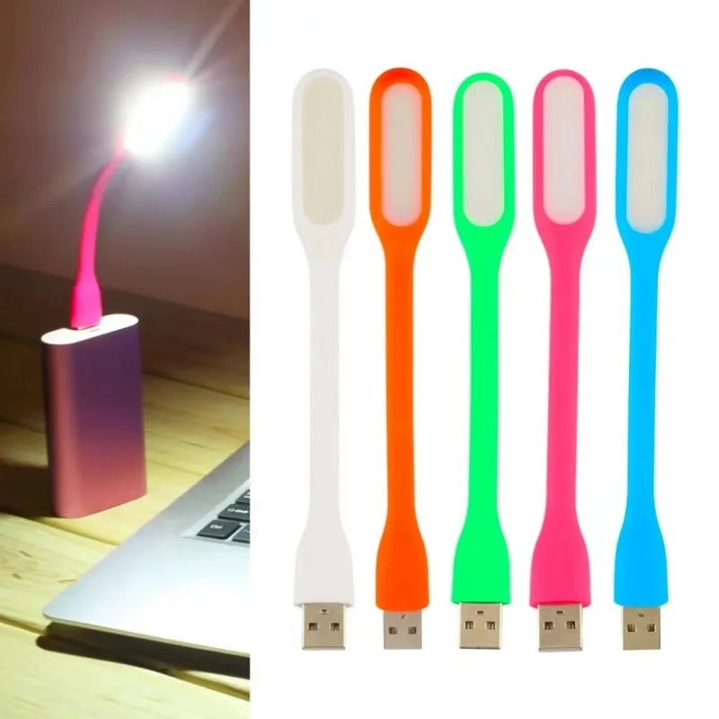 Portable Mini Fan and USB LED Light Lamp Portable Creative USB Fan Flexible  For Power Bank & Notebook & Computer Summer Gadget