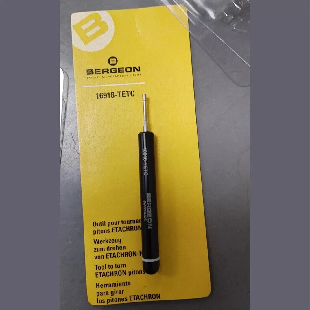 Bergeon 16918-TETC Screwdriver With Blade To Turn ETACHRON Pitons Swiss Tool