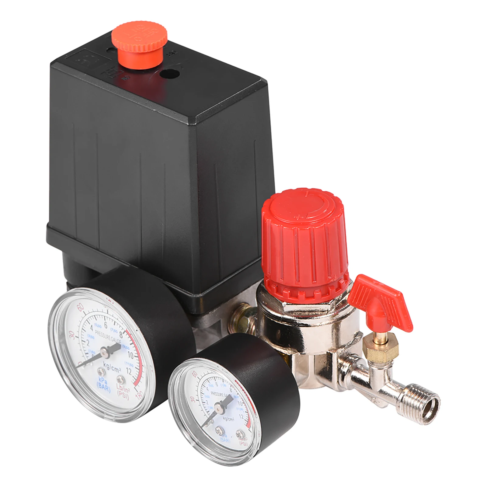 Pressure  Control Valve Air Compressor Valve Small Air Compressor Pressure  Control Valve Regulator with Gauges