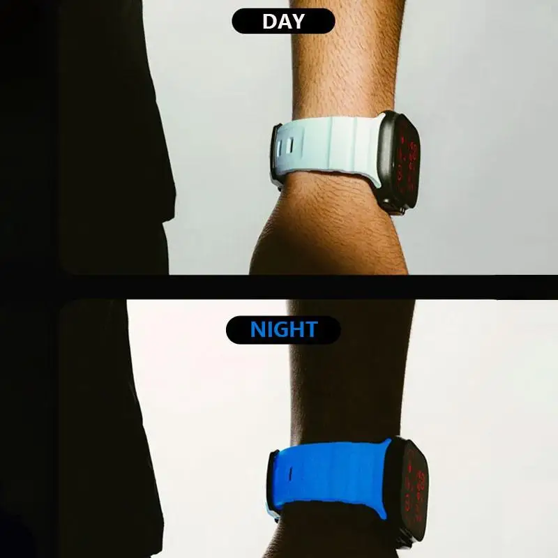 Sportarmband für Apple Watch Ultra 2 10 9 8 7 6 SE 5 4 Weiches Silikon-Titan-Armband für iWatch 42 mm 44 mm 45 mm 46 mm 49 mm – Detail 3