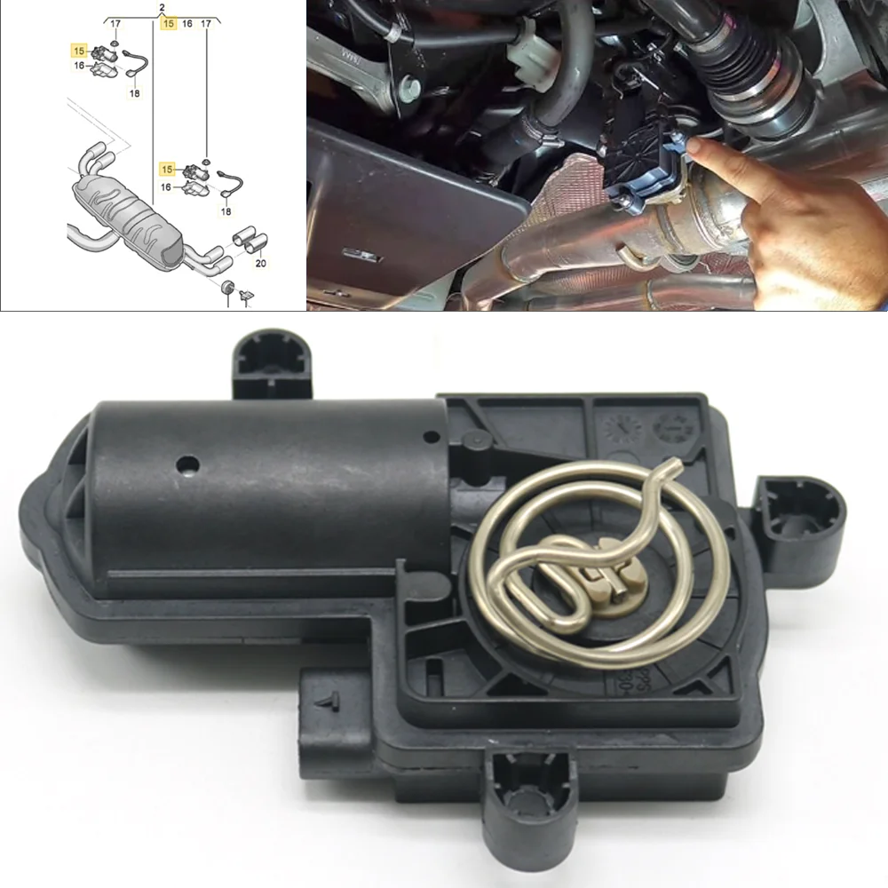 Elektronischer Auspuff-Schalldämpfer mit Steuerventil-Aktuator und Servomotor für Dodge Charger Challenger 2014-2023