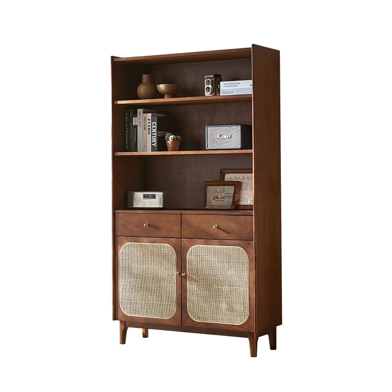 

Display cabinet simple home wall frame rattan display cabinet
