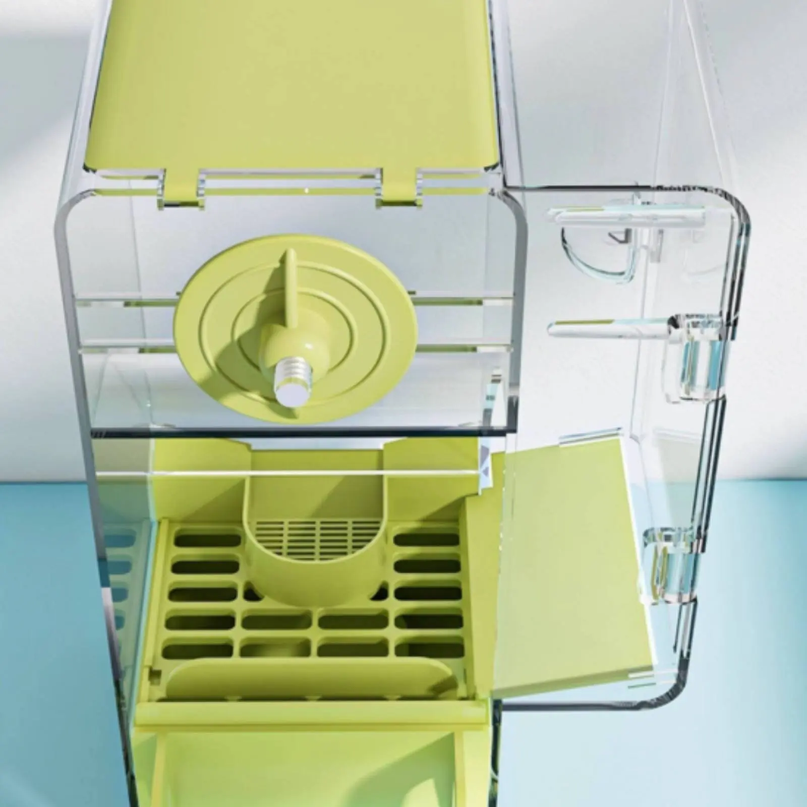 Seed Separating Feeder Splash-Resistant No Mess Bird Feeder Large Bird Food Box Perch Design - view 5