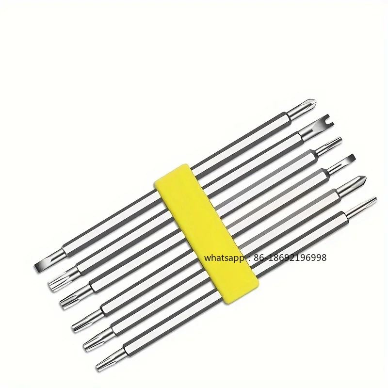 12 in 1 Magnetic Screwdriver Set Cross Flat Shaped Screwdriver Head Multifunctional Precision Handheld Maintenance Tool