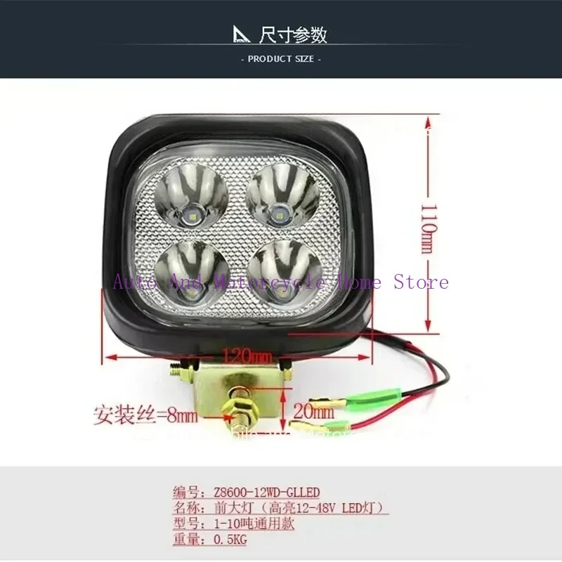 Headlight LED[12-24v 27w] Universal Forklift Turn Signal Rear Tail Reversing Bulb Lighting 1PC