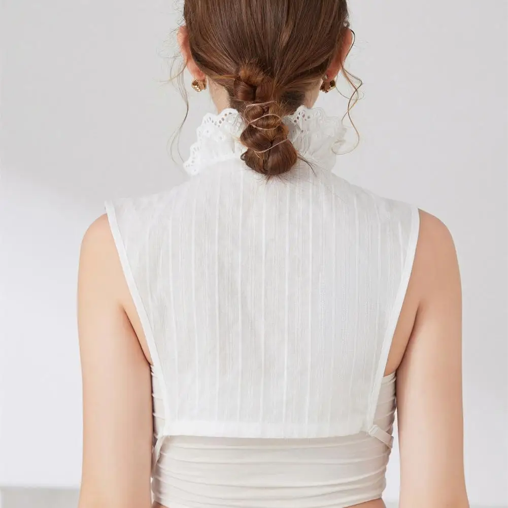 Vintage Style Neck Accessory V-neck Fake Collar for Women Elegant Detachable Dickey Layer Adjustable Layering for Sweaters
