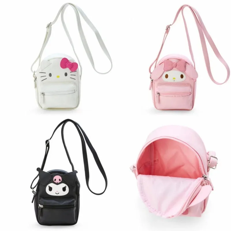 

Sanrio Purses and Handbags Hello Kitty Crossbody Cases My Melody Messenger Bag Printed Kuromi Pouch Cinnamoroll Mini Bag Wallet