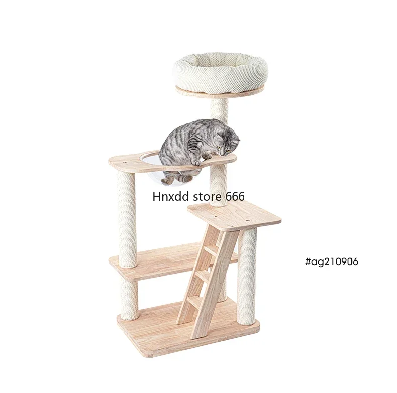 Cat litter integrated imported solid wood cat rack wooden cat supplies toys