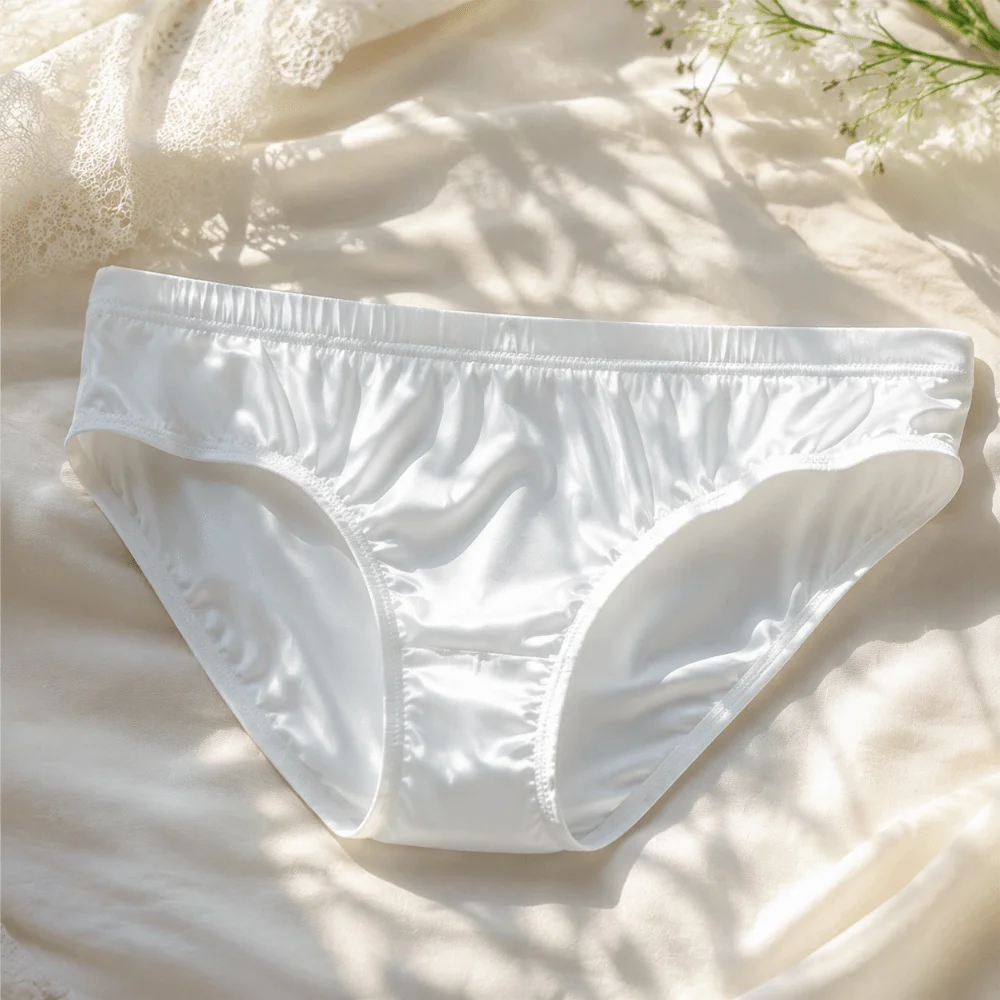 Loose Satin Men's Underwear Low Waist Lingerie Ice Silk Briefs Simple Breathable Triangle Panties Exercise
