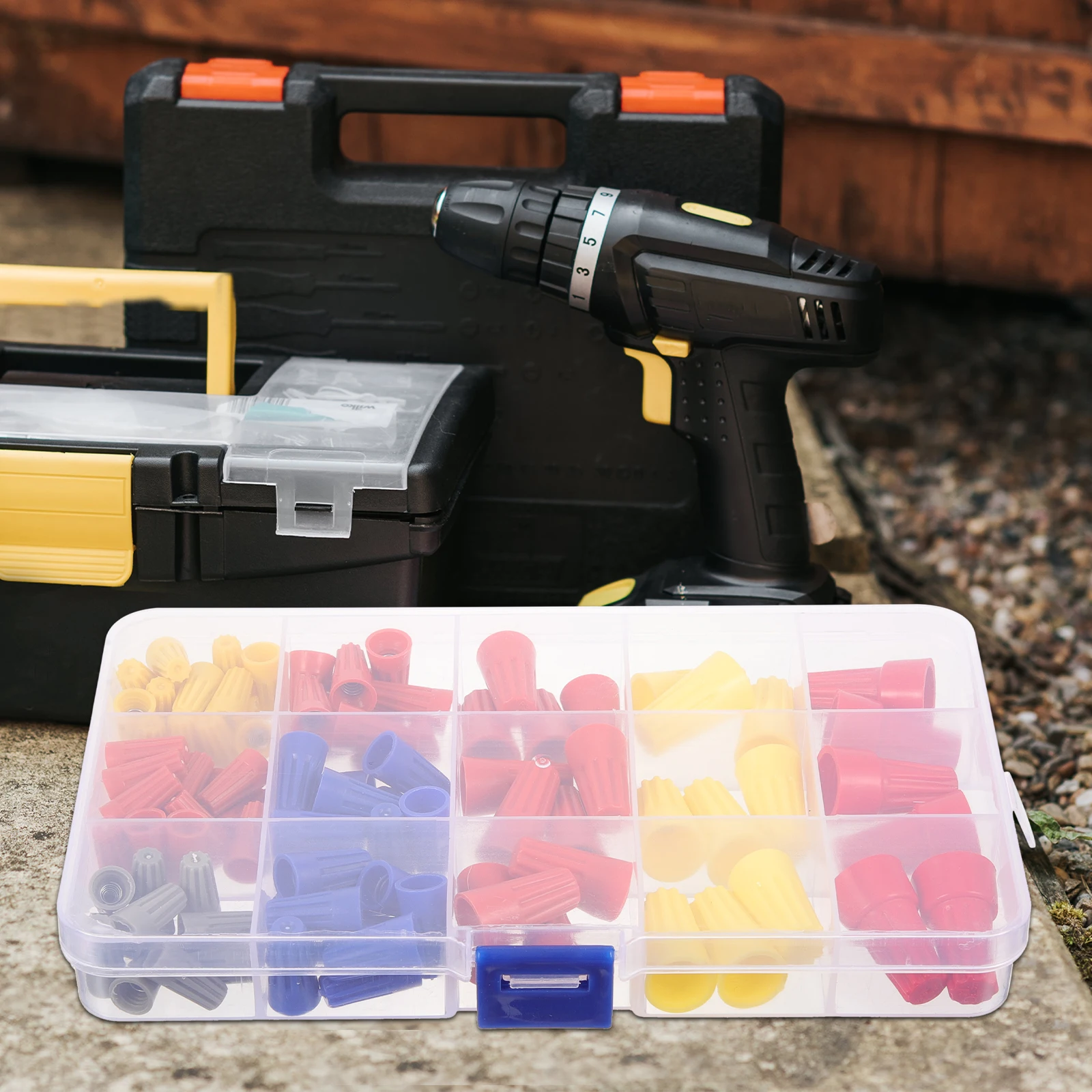 

102pcs Threaded Wire Connectors Reusable Color Coded Electrical Solderless Caps Splice Terminals for HVAC