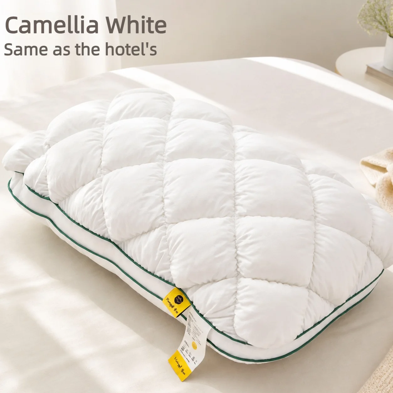 Hotel Style Pillow Pineapple Grid Fluffy Soft Support Pillow Breathable Washable For Sleeping view 5