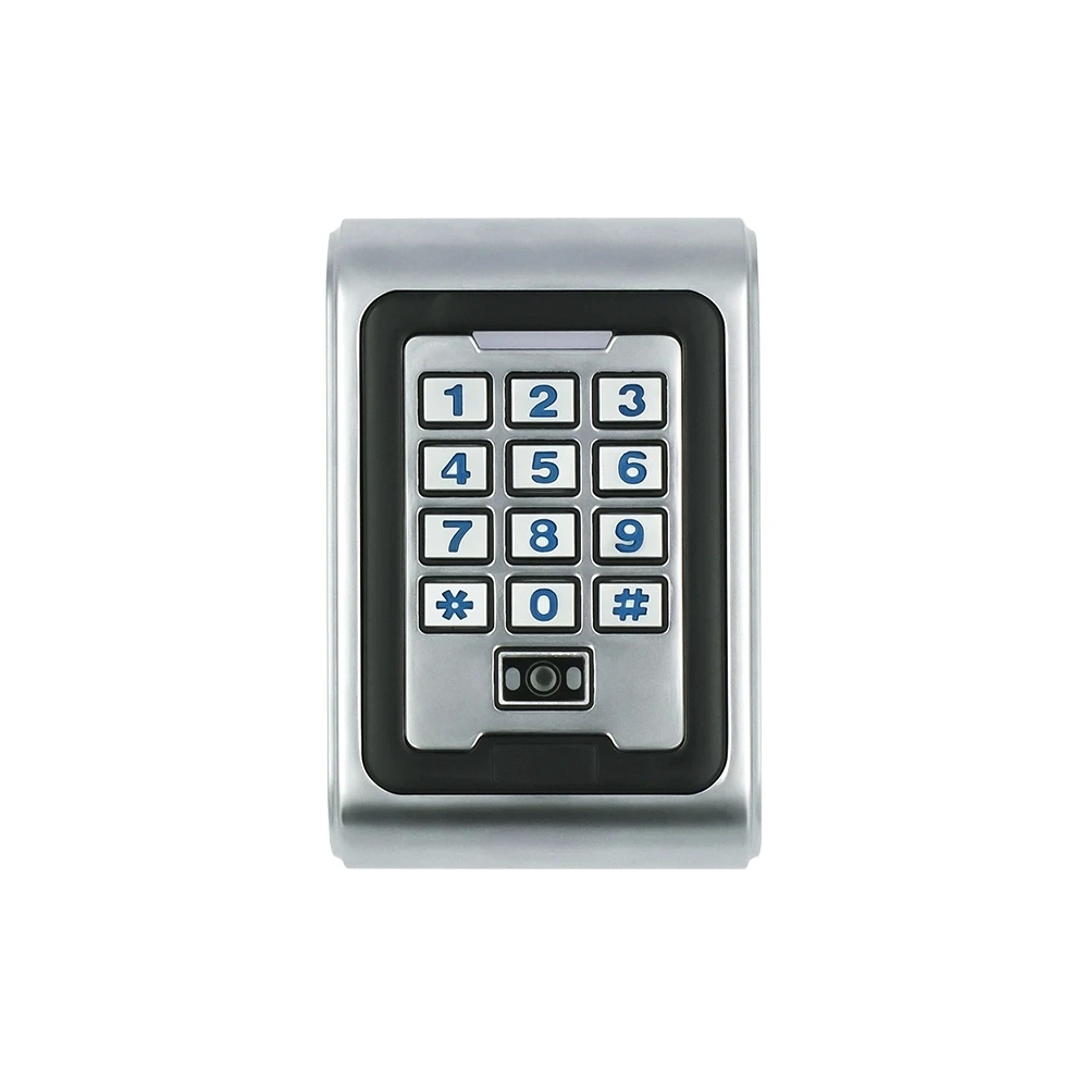 Waterproof Standalone Metal Keypad With RFID Reader Outdoor 13.56Mhz IC Dynamic QR Code Lock Scanner Door Access Control System