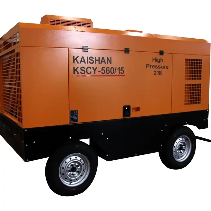 Kaishan brand KSCY-560/15 high efficiency professional portable  screw air compressor machine