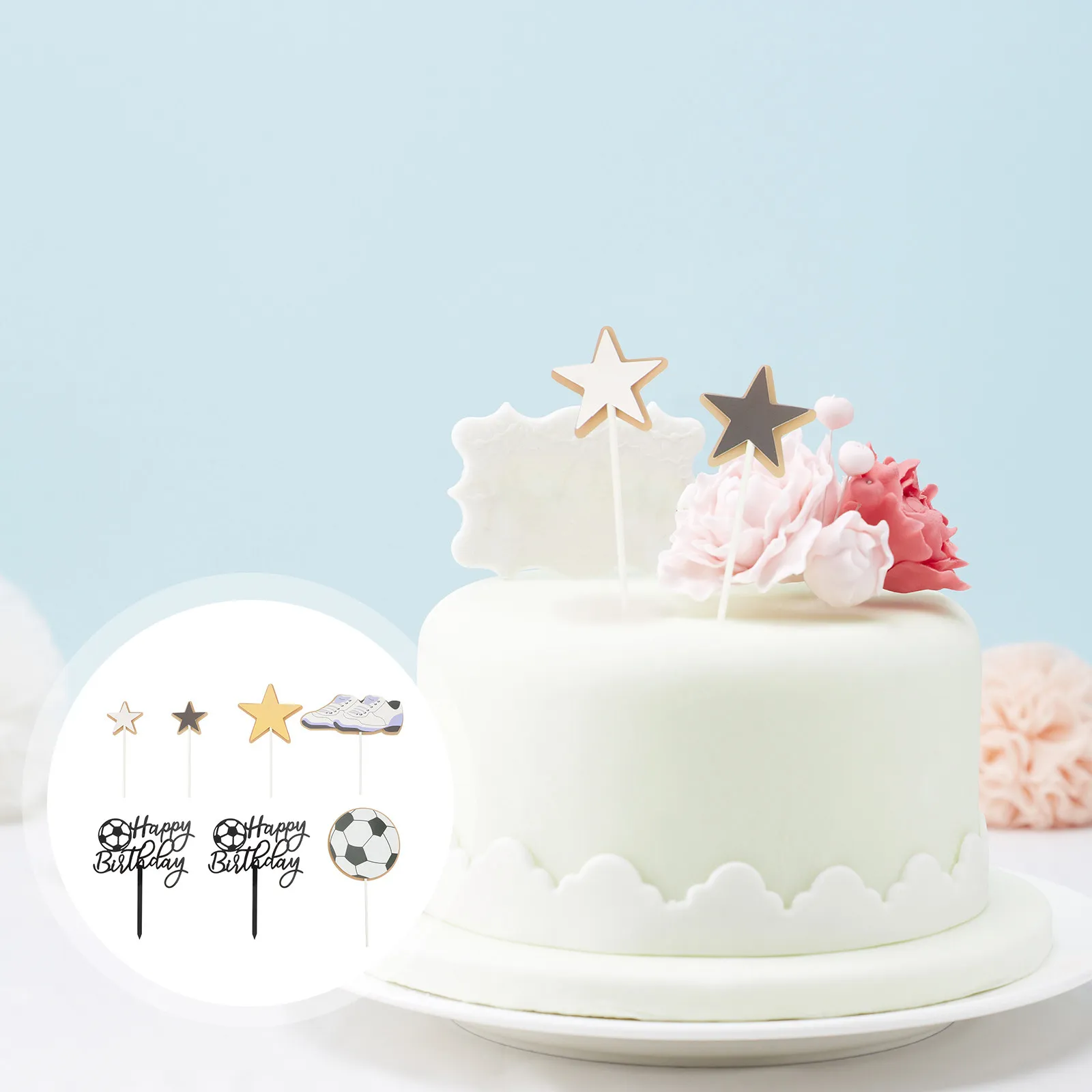 conjunto-de-decoracao-de-bolo-de-aniversario-com-tema-de-futebol-topos-de-bolo-para-criancas-meninos-picks-de-cupcake-preto-e-branco-ferramenta-de-festa