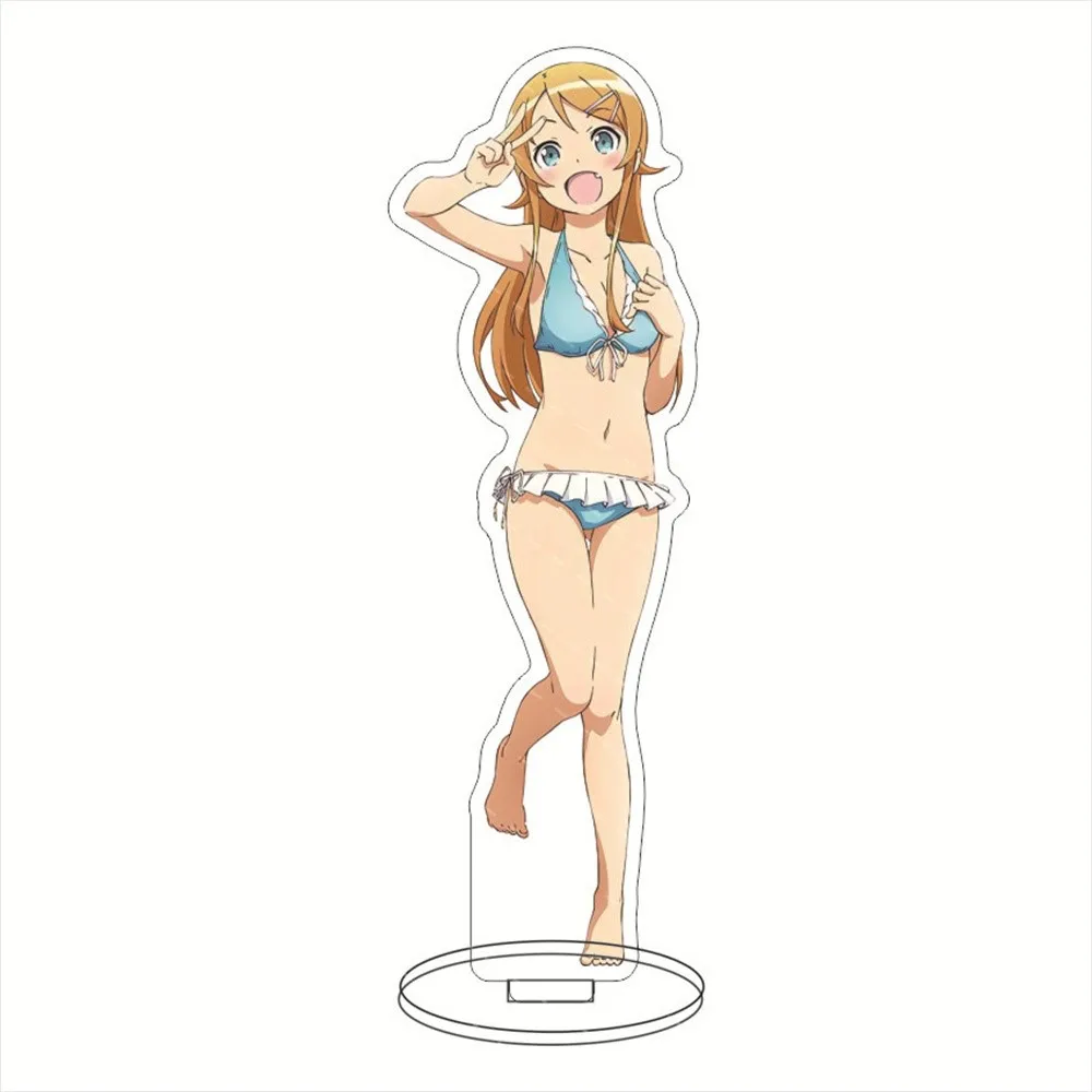 Anime Q Edição Acrílico Stand Model, Fãs Ornamento, Presentes, Minha Irmã, Não pode ser assim, Personagem HD, Kousaka Kirino, 15cm