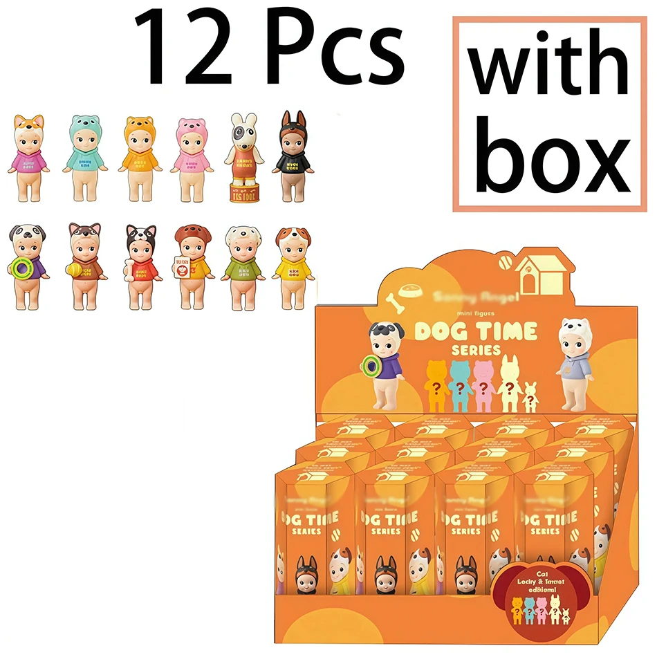 2026 Niedliche Hunde-Serie Mini-Figuren, Kawaii Tierkopf PVC-Figurinen, Blind Box Sammelspielzeug