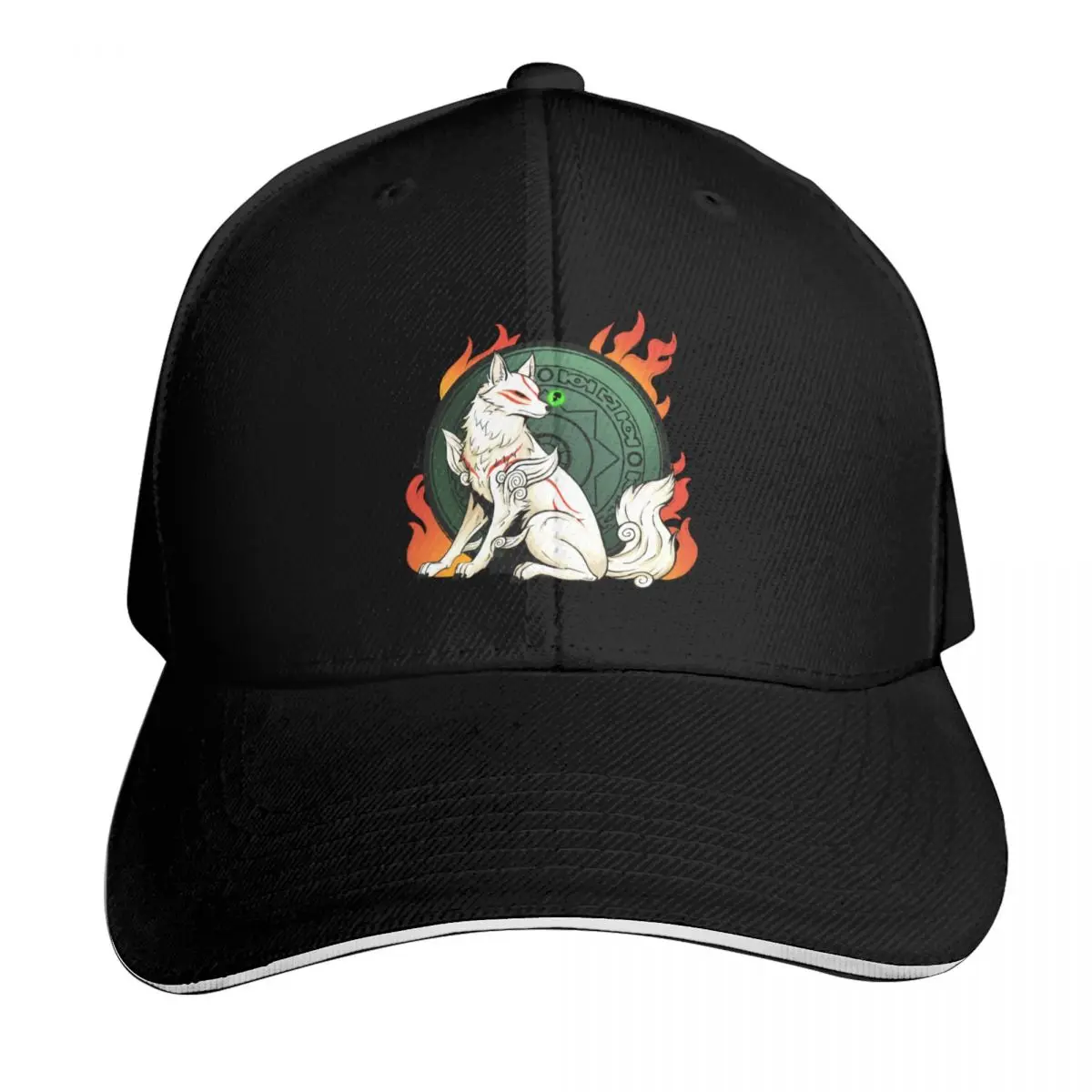 Okami and Issun Baseball Cap Adjustable Buckle Closure Moisture Wicking Quick Dry Curved Brim Classic Fit