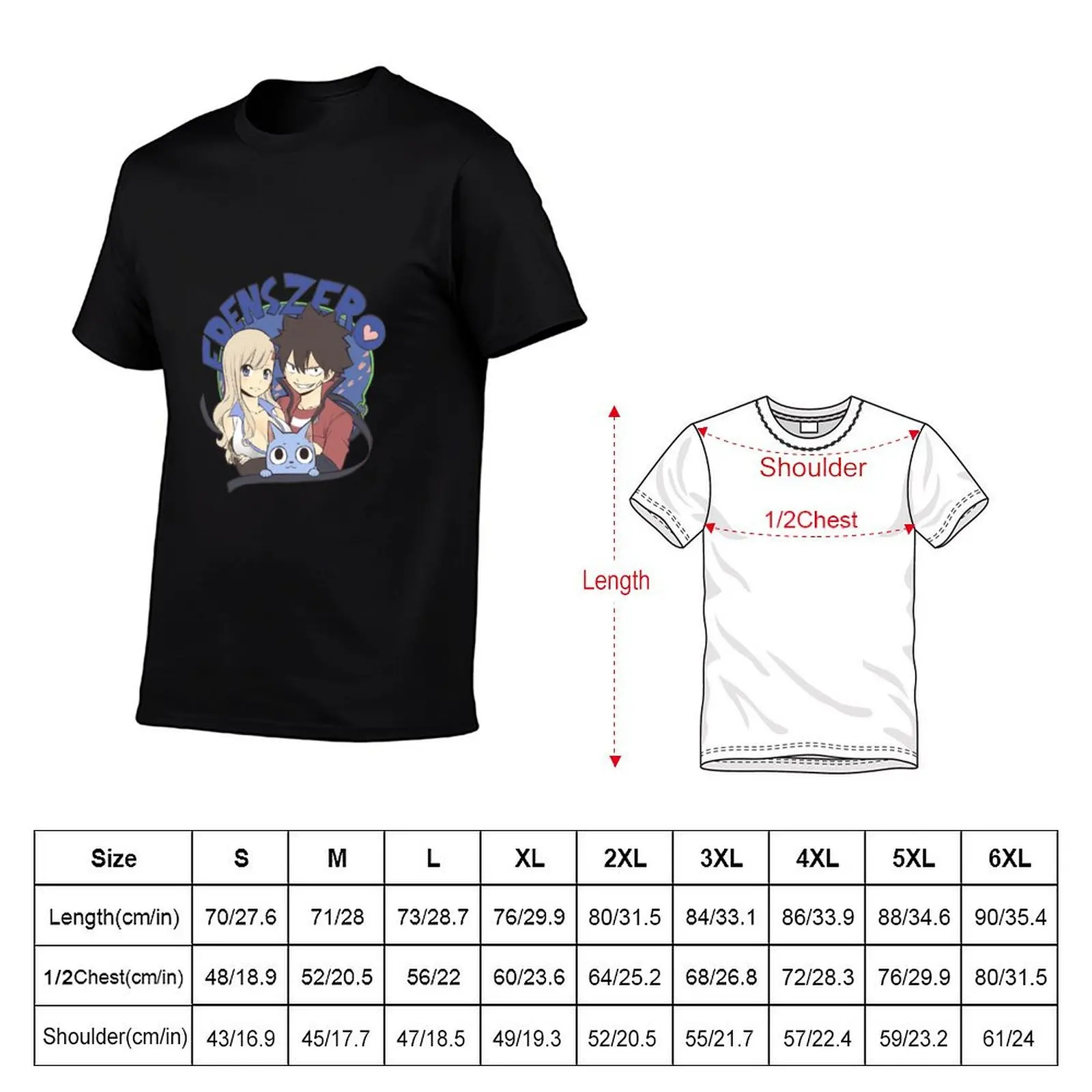 Edens Zero Shiki & Rebecca T-Shirt Novelty Print Casual Tee Shirt
