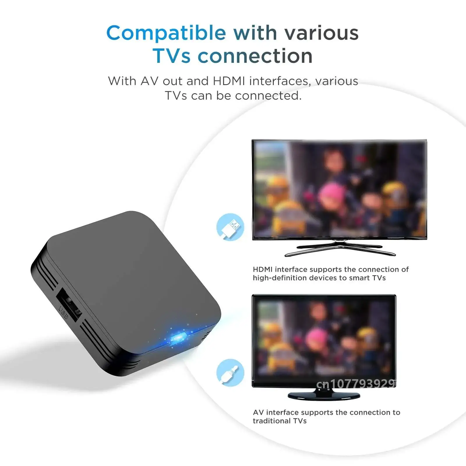 Android 10,0 TV Box Allwinner H313 Quad Core 4K HDR Mini juego TV Stick 2,4G WiFi 1G 8G 2G 16G reproductor multimedia decodificador inteligente