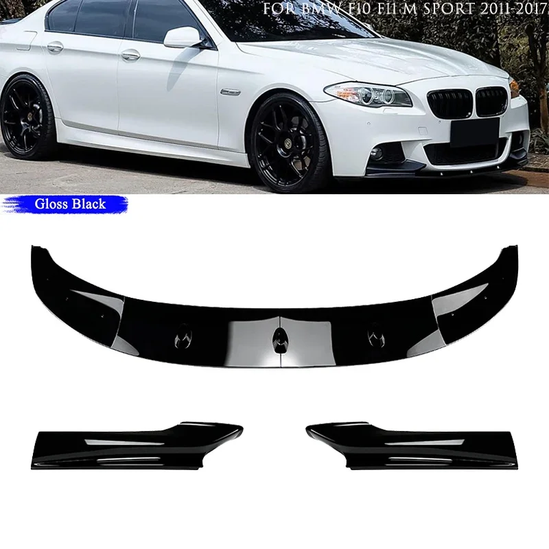 

Для BMW 5 серии F10 F11 M Sport 2011-2017 Автомобильные аксессуары Передний бампер Губный спойлер Сплиттер Диффузор Бампер для подбородка Комплект кузова Крышка
