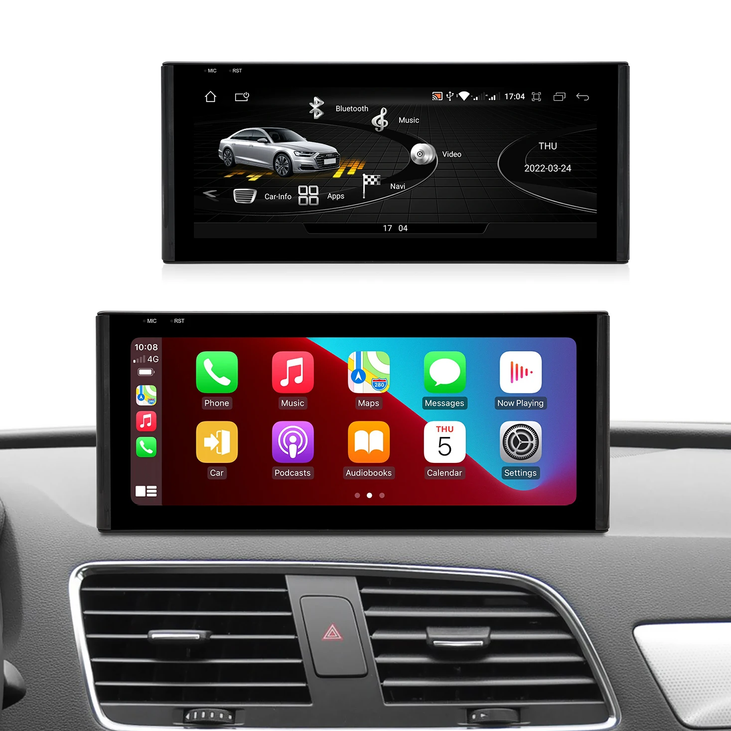 10.25 Inch Android 13 8 Cores Radio GPS Navigation System Touch Screen Carplay Multimedia Player Q3 2013-2018