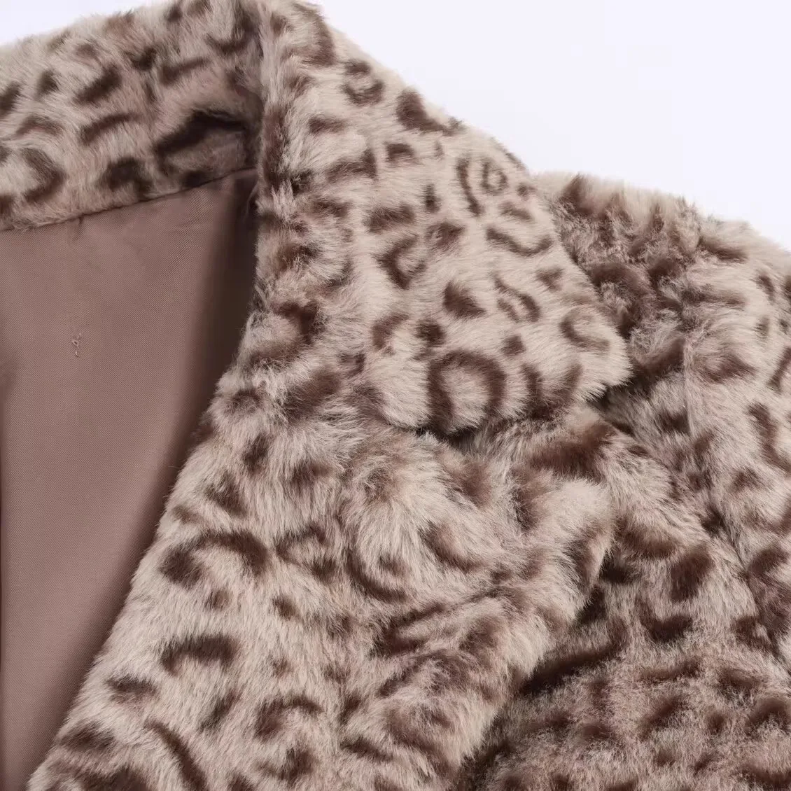 Faionable 긴 가짜 모피 칼라 Jaet 여성 가을 ​​신상품 Sle JNLEAOG 스트레이트 컷 유럽 슬레 모자 없음 청소년 코트