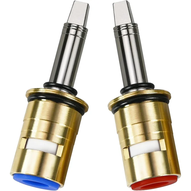 

ABCA-For Chicago Faucet Replacement Cartridge Set- Long 1/4-Turn Cold& Hot Water Kits(Models 377XKRHJKABNF& 377XKLHJKABN