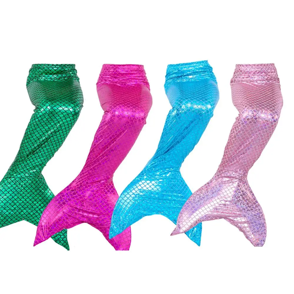 Nuevo Traje de Baño de Fantasía con Cola de Sirena para Festivales, Disfraces de Piscina, Halloween, Sin Aletas