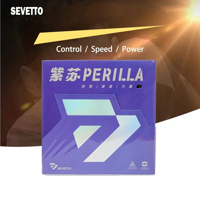 SEVETTO Perilla Table Tennis Rubber Sheet Pimples In Sticky Ping Pong Rubber for Forehand Speed Attack With Loop Tennis Rubber