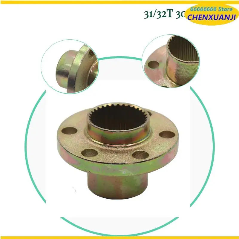 

31/32T дисковый тормоз на заднем колесе с 6 отверстиями, подходит для легкодорожных автомобилей, картингов и электрических четырехколесных транспортных средств.