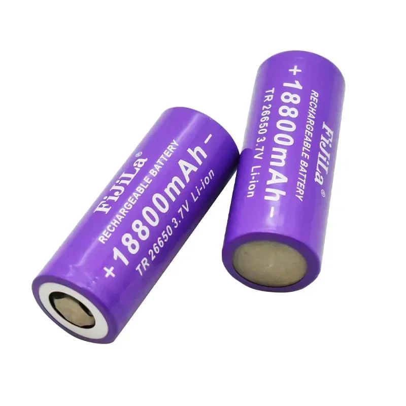 2022 Original New 26650 Battery 18800mAh 3.7V 50A Lithium Ion Rechargeable Battery For 26650 LED Flashlight + Charger